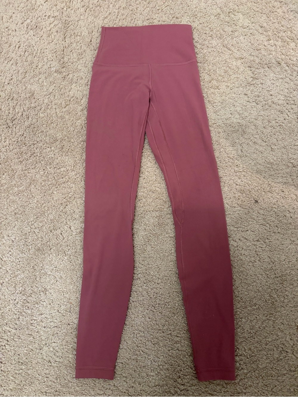 Lululemon Rose-Mauve High-Waist Leggings